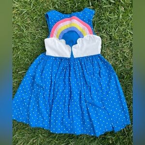 Mini Boden rainbow back dress 4-5yrs